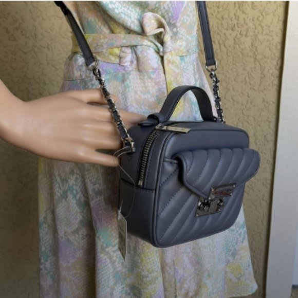 Michael Kors Small Rose Top Handle Leather Satchel - Picture 11 of 16